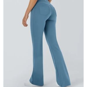 HALARA Light Blue Flare Leg  Pants